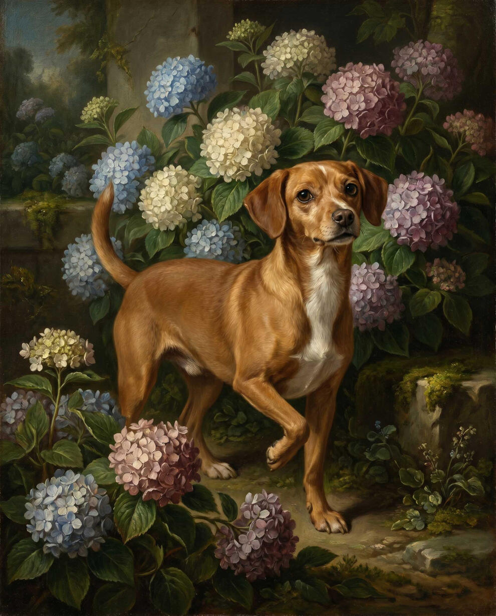 Pet in Garden