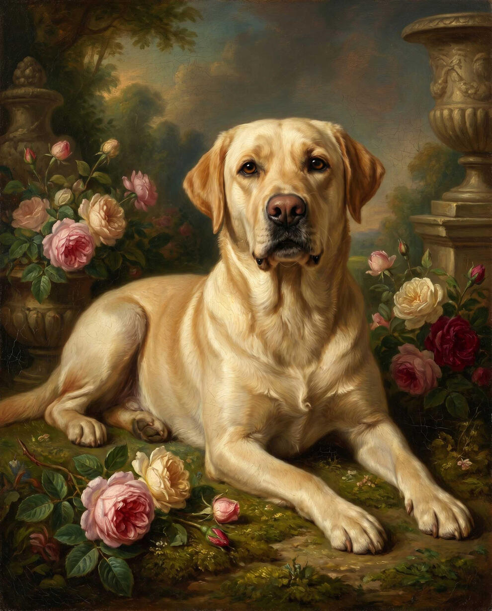 Pet in Garden